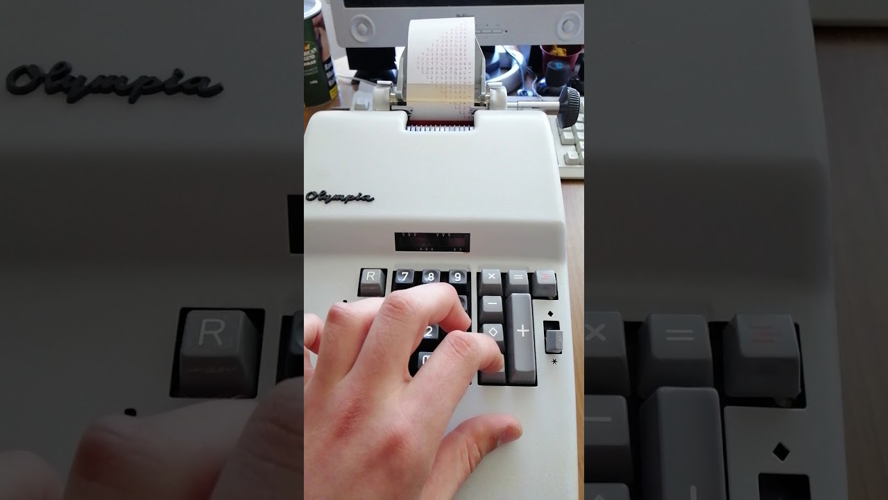 Olympia RAS12 D52 Rechenmaschine adding machine calculator