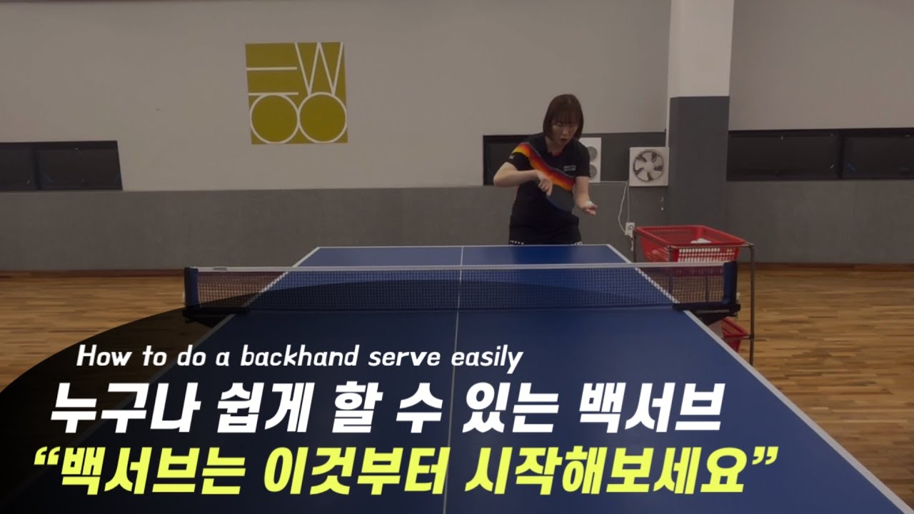 Начните с этого подачу слева в настольном теннисе.