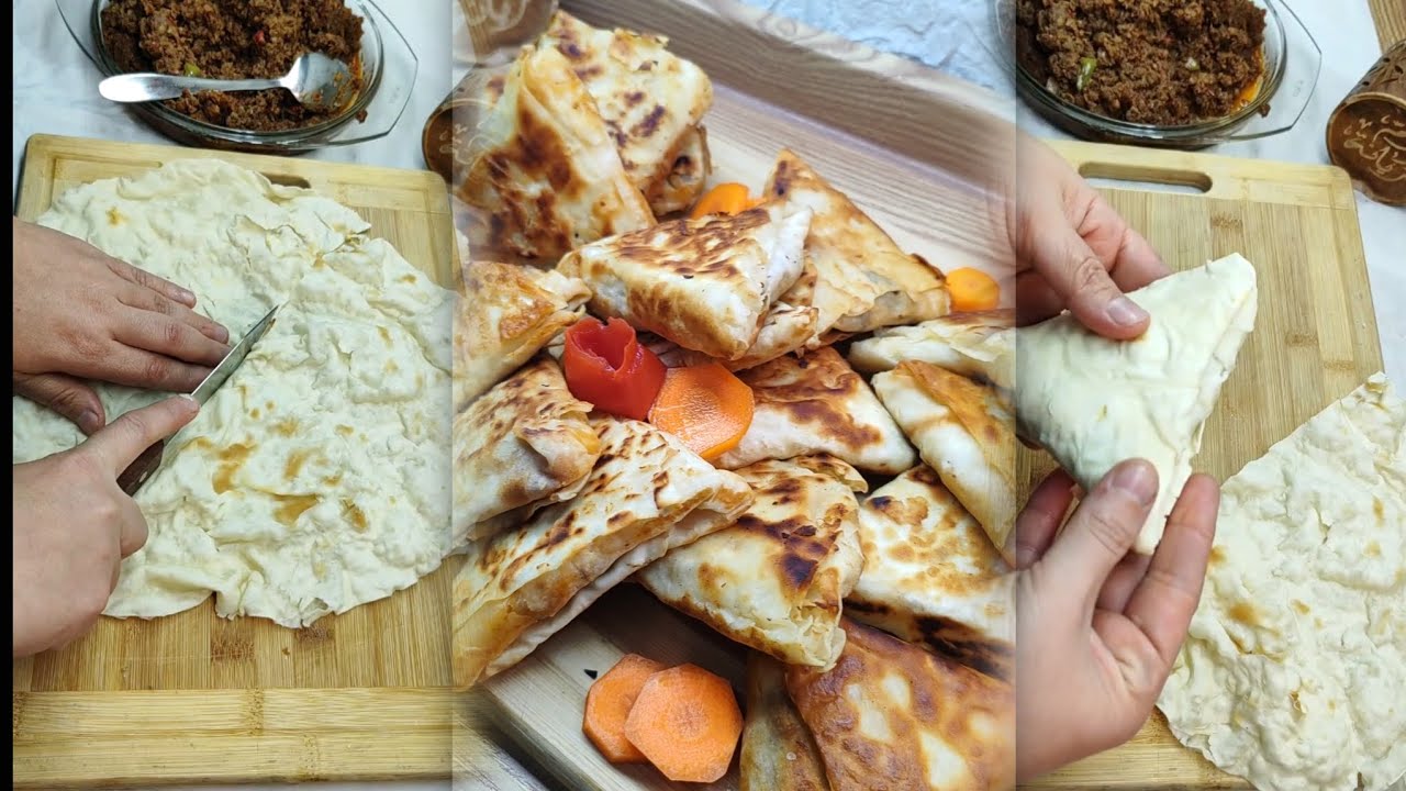 رقاق العزومات عندي مثلثات ⁉️😱مين قال الرقاق الناشف صواني بس اختراع ام ريانة