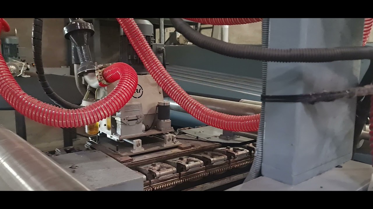 👚 Fabricación de telas proceso textil industrial maquina termo fijadora rama