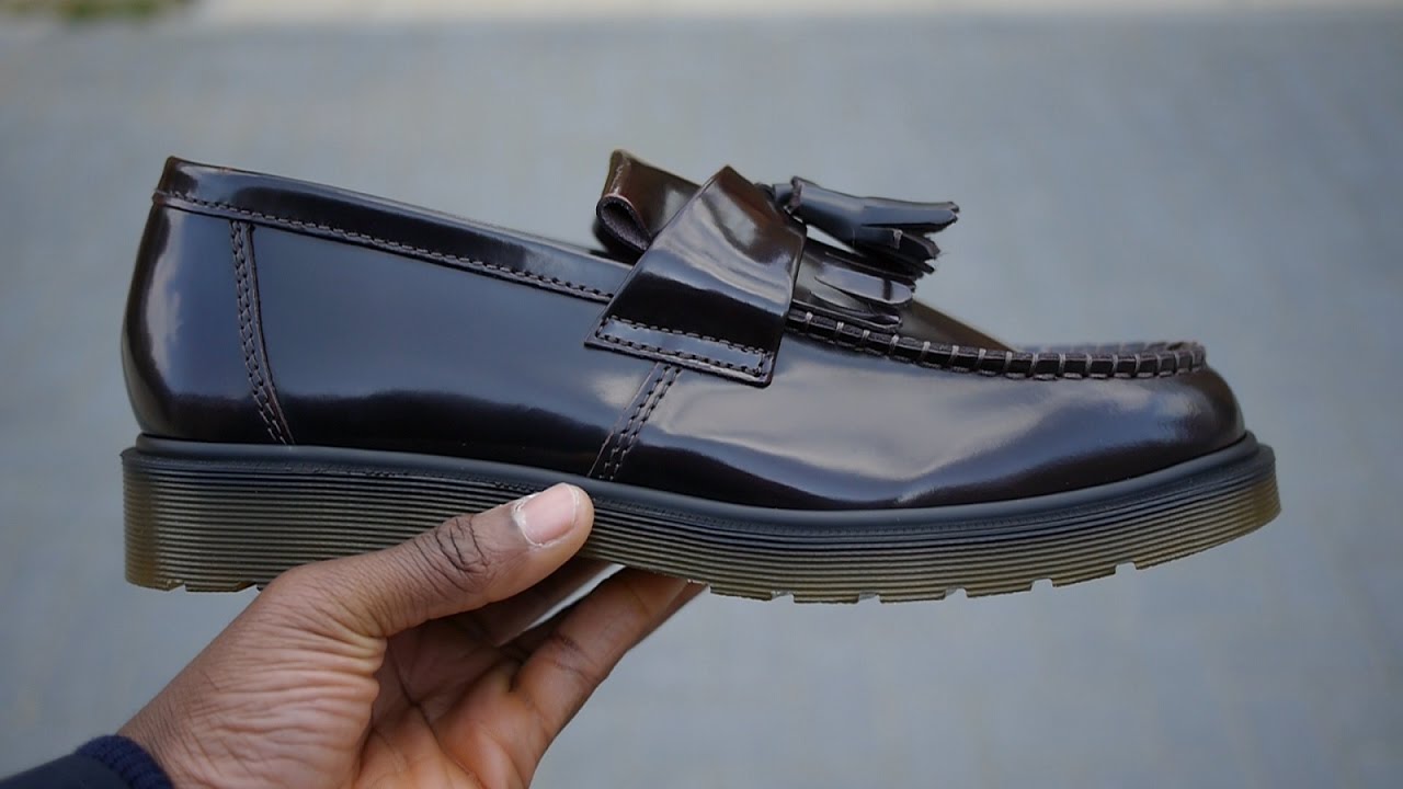 Обзор Dr Martens Adrian Arcadia и On Feet (вишнево-красный)