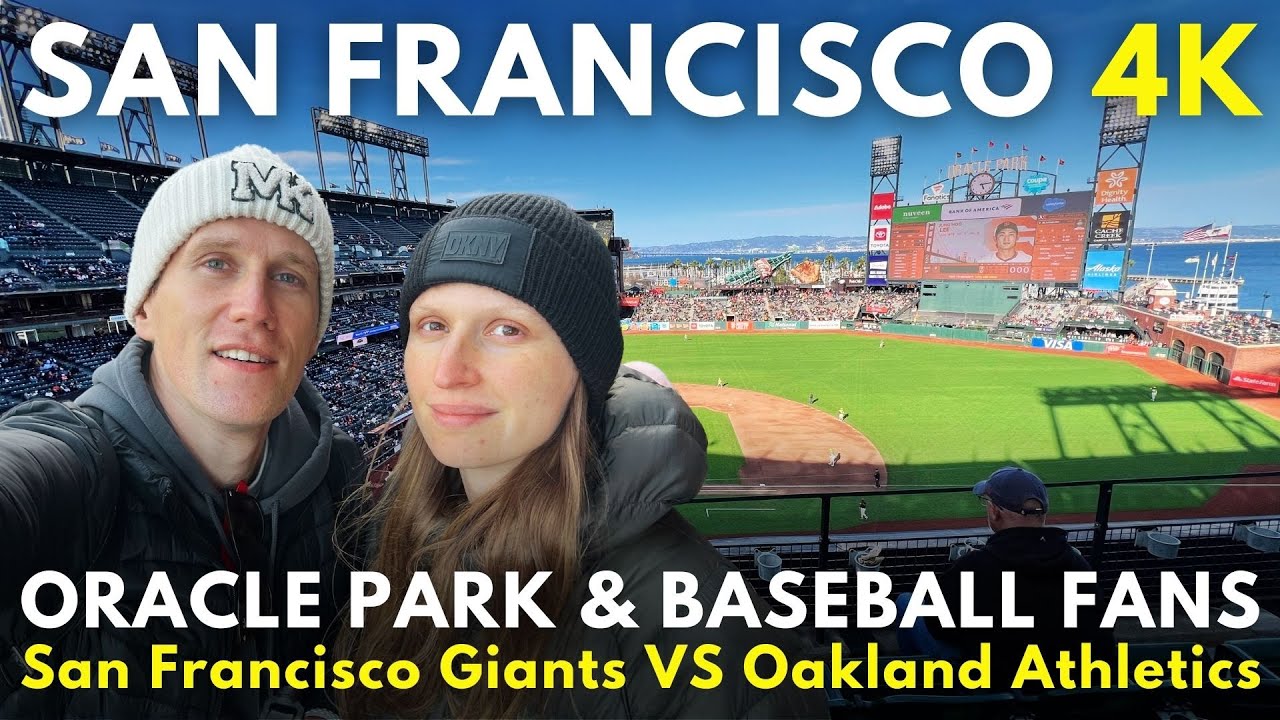 4K ORACLE PARK TOUR ⚾️ Baseball fans ✊ San Francisco GIANTS vs Oakland Athletics 👀 MLB Game