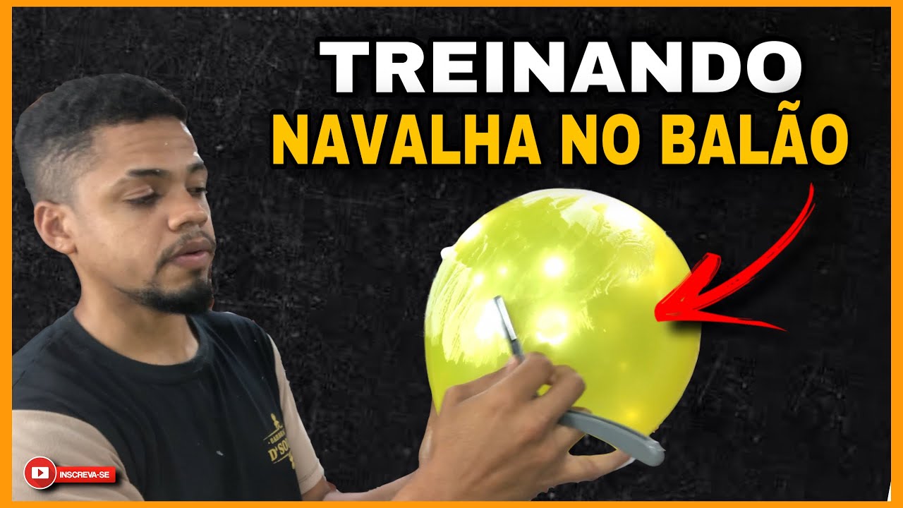 ✅TREINANDO  NAVALHA NO BALÃO | BARBEIRO INICIANTE