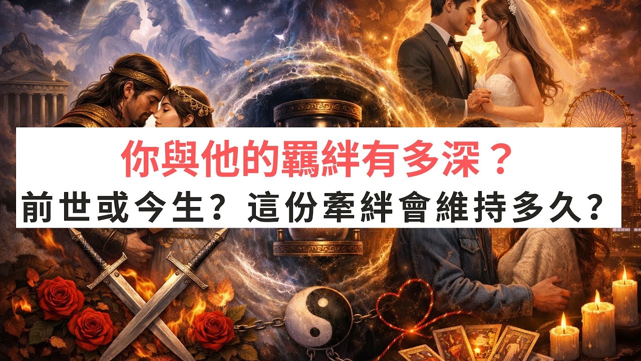 《塔羅測驗》你與他的羈絆有多深？前世或今生？這份牽絆會維持多久？ #占星解讀全攻略line:1282485