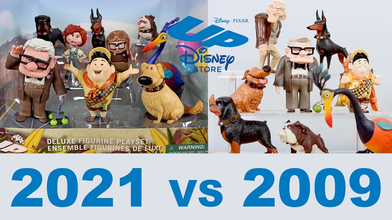 Наборы фигурок Pixar Up Deluxe из магазина Disney Store &mdash; НОВАЯ версия 2021 года по сравнению с о...