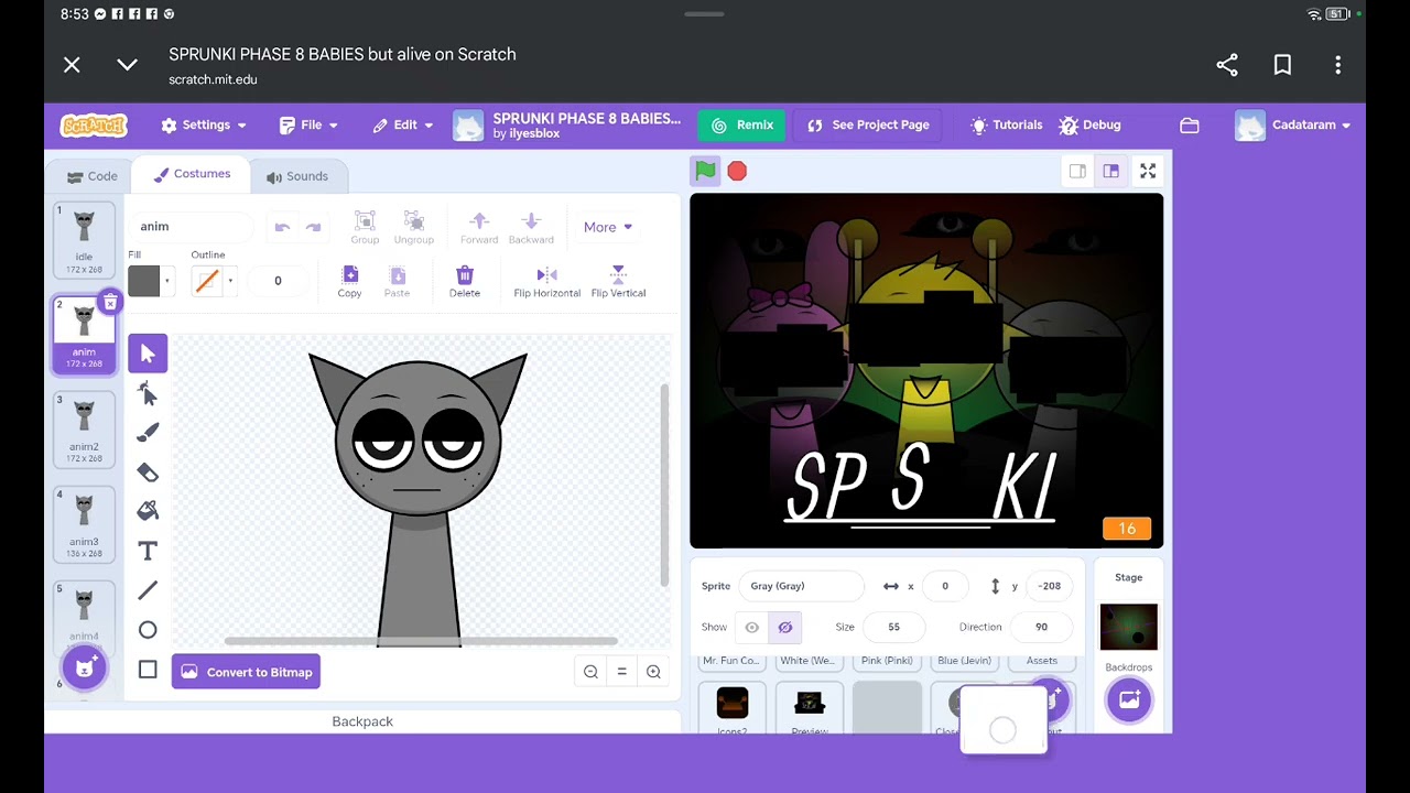 I made my own account on scratch