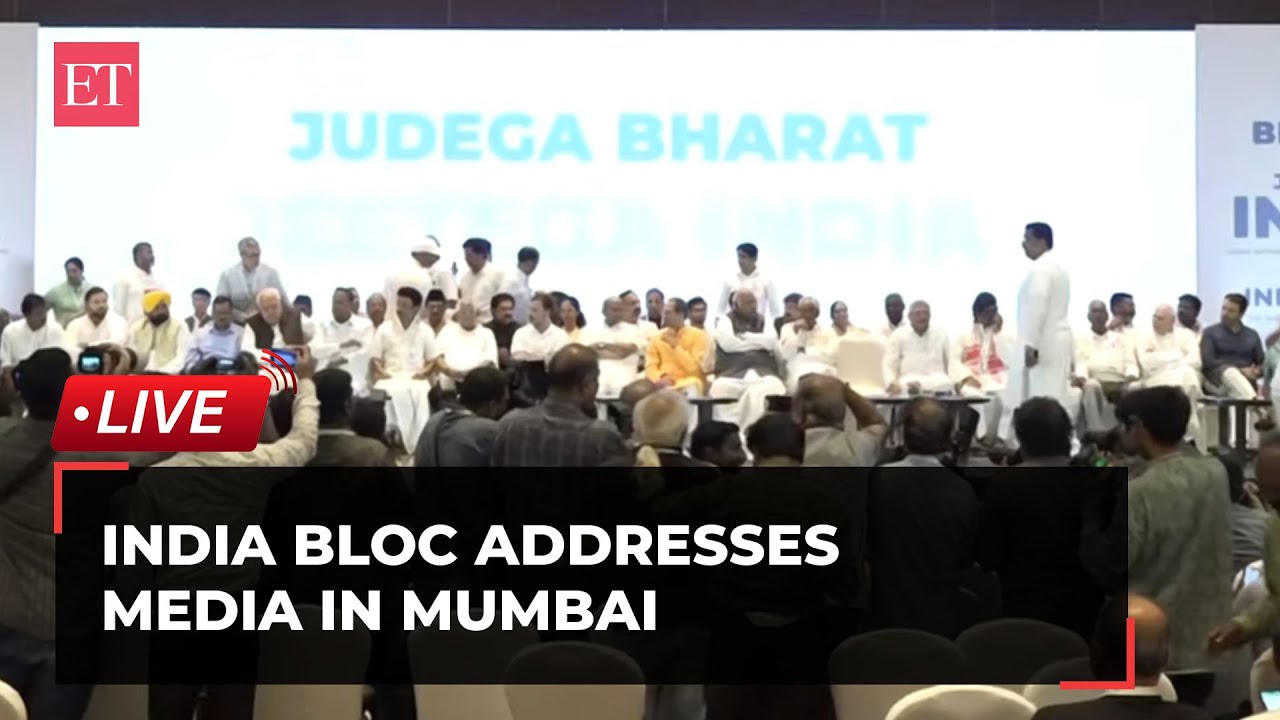 LIVE | INDIA bloc addresses media after 3rd meeting in Mumbai
