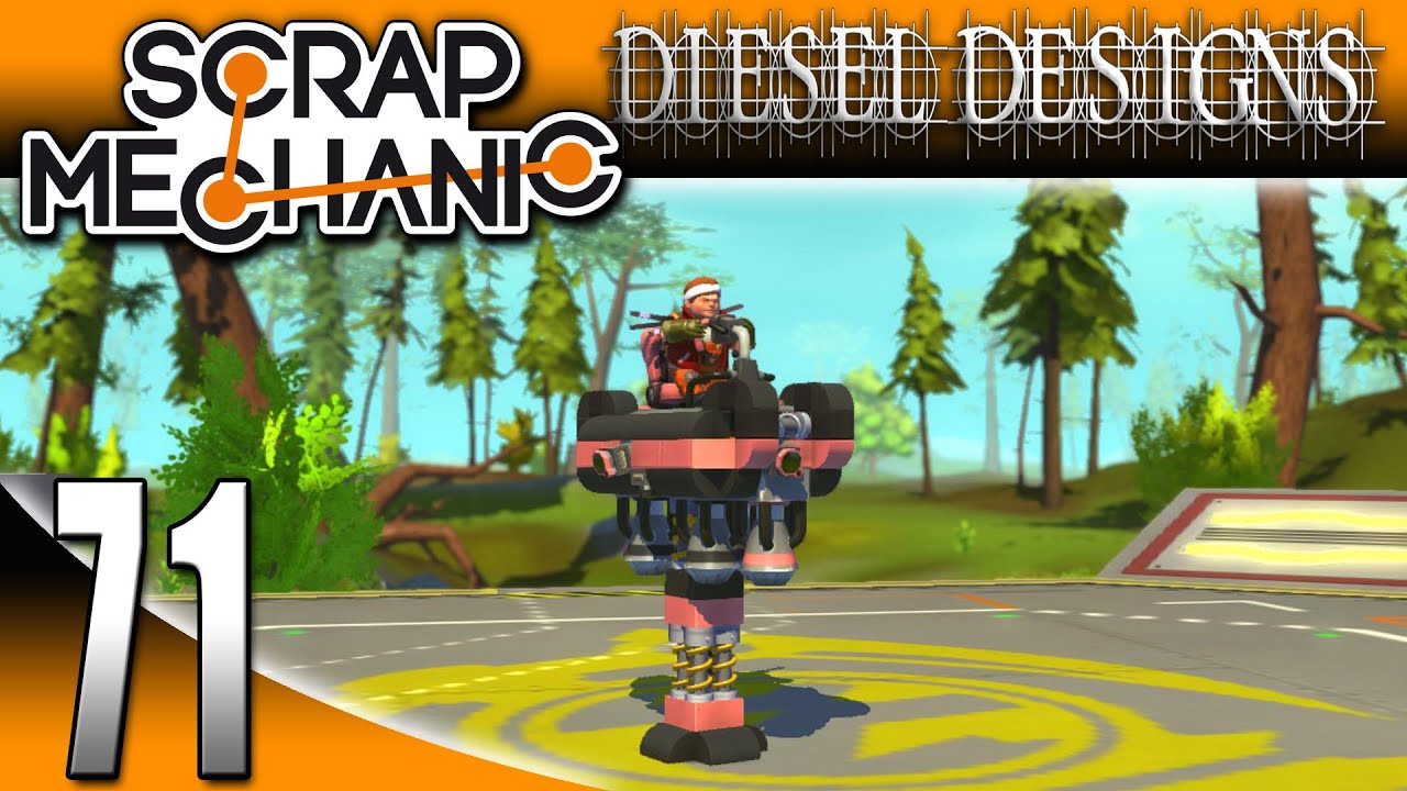 Scrap Mechanic Gameplay : EP71: Pink Pogo Stick! (Let's Play 1080p)