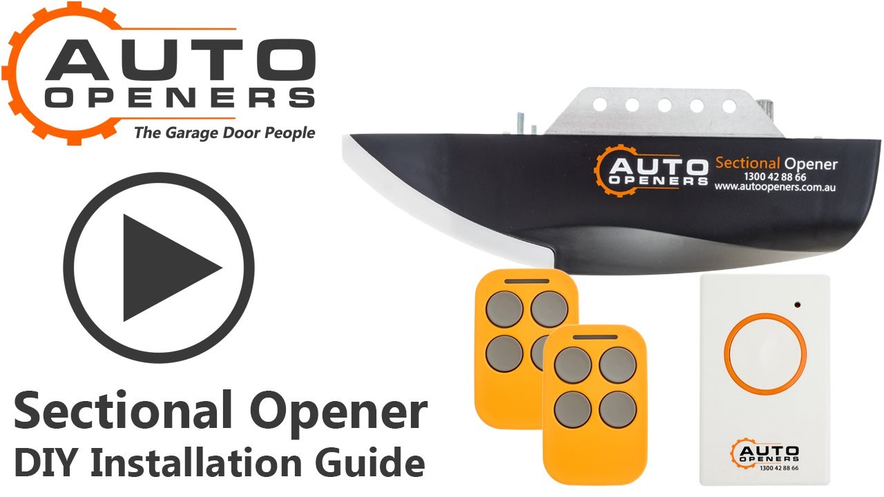 How to install a SECTIONAL OPENER Auto Openers Garage Door Opener Installation Video