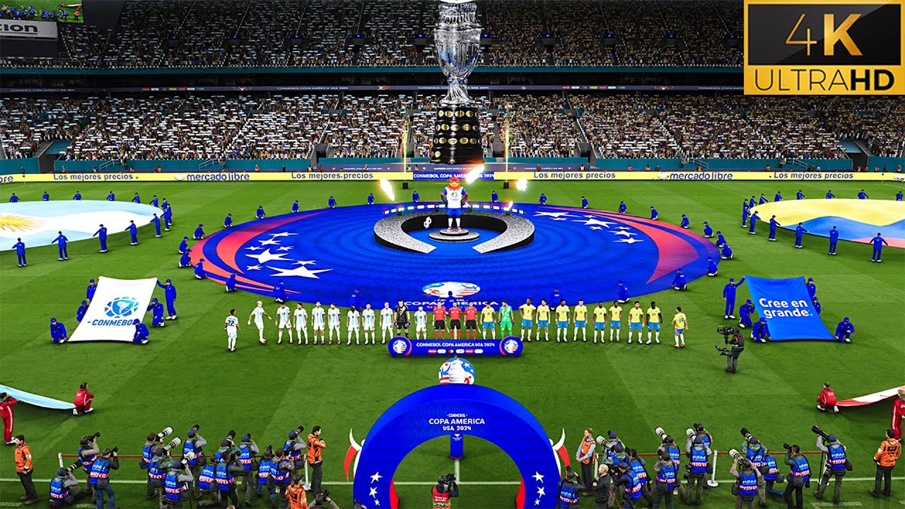 PES 2024 НОВЫЙ ультрареалистичный графический и звуковой мод | Финал Кубка Америки | Аргентина пр...