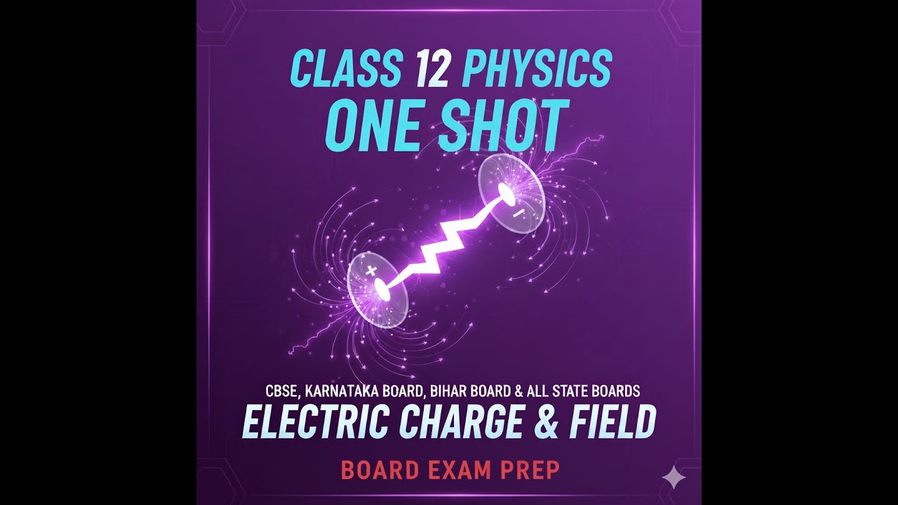 ELECTRIC Charge and Field for board exam, karnataka, bihar, CBSE board