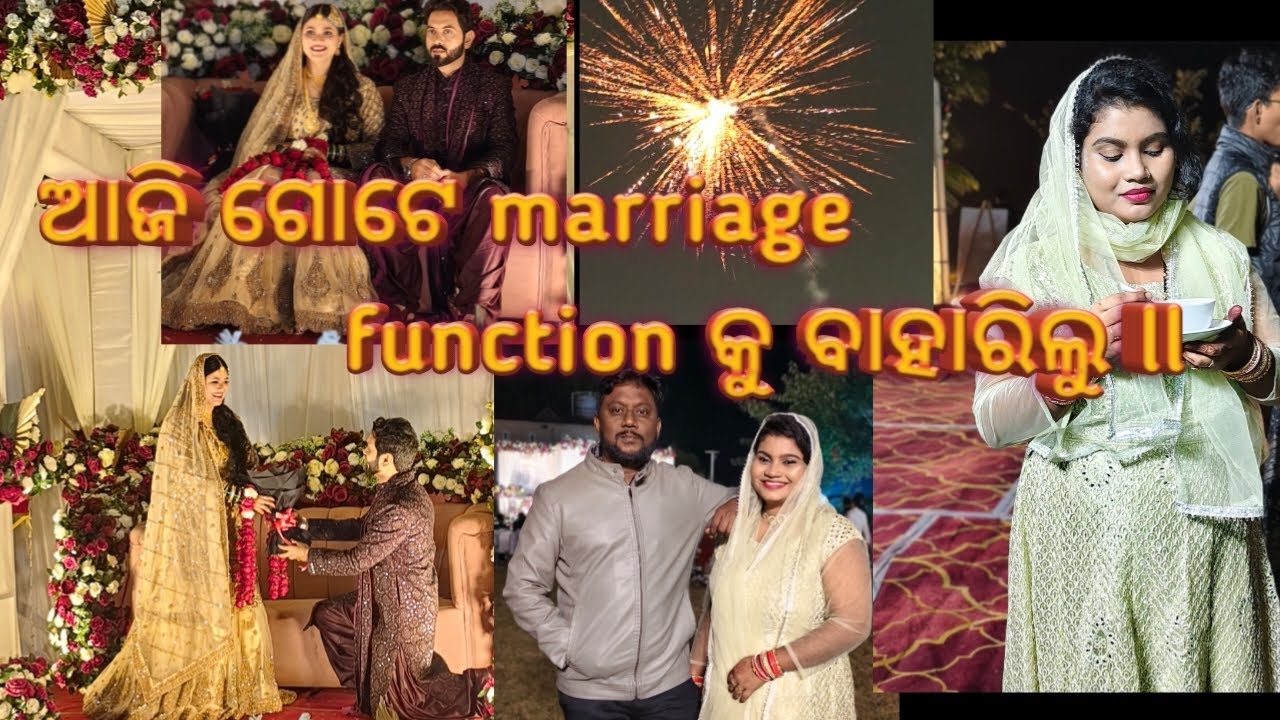 ଆଜି ଗୋଟେ marriage function କୁ ବାହାରିଲୁ ll#vlog #odiavlog #marriage #dailyvlog #marriagevlog #newvlog