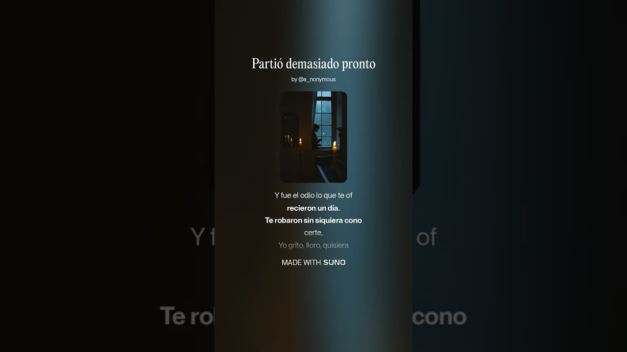 Partió demasiado pronto