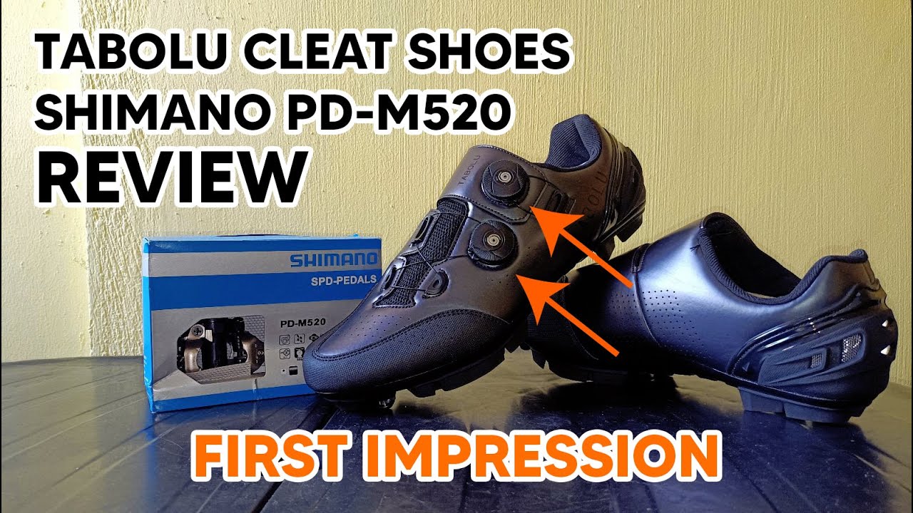 Tabolu Cleat Shoes and Shimano PD-M520 Pedal Review with Test Ride - First Time Cleats User