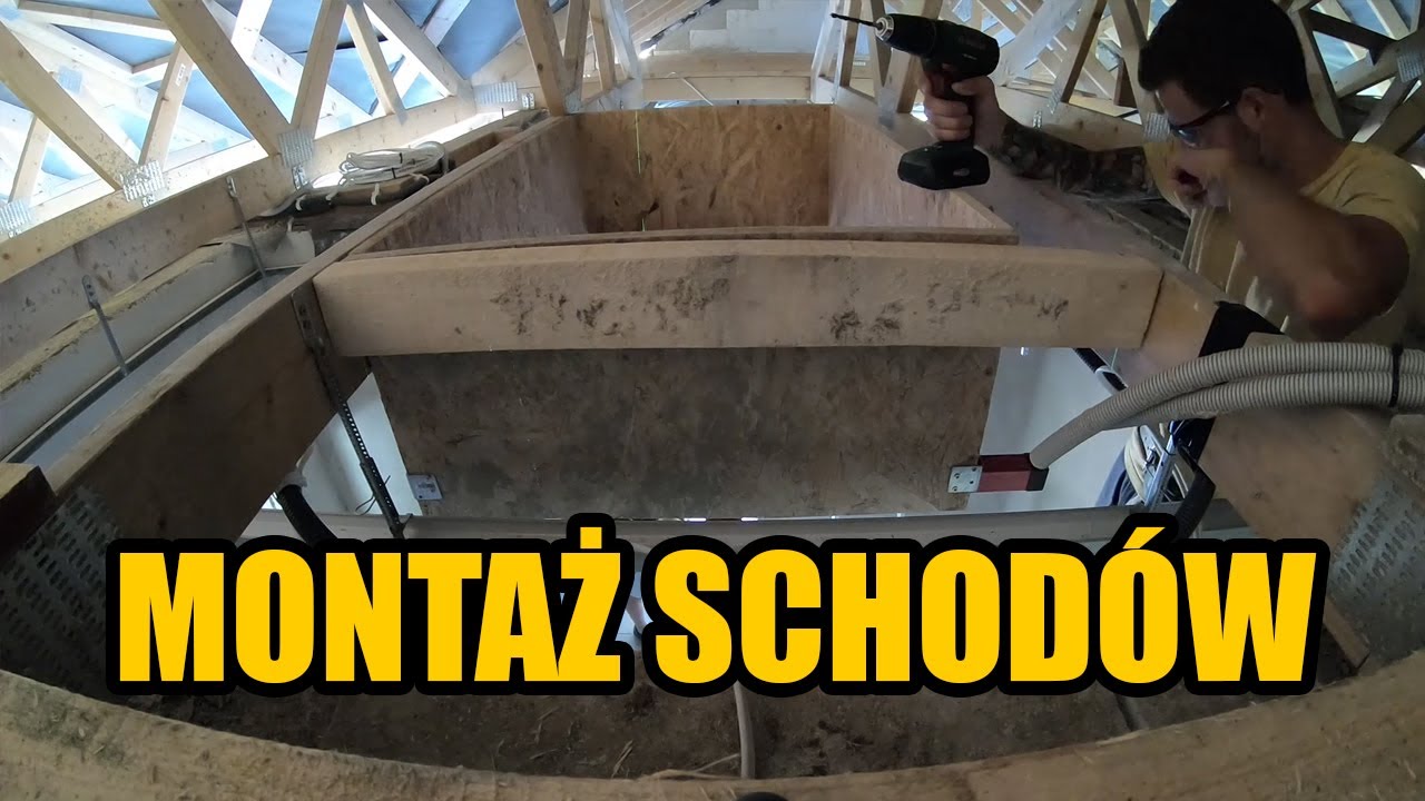 Montaż schodów na poddasze cz.2