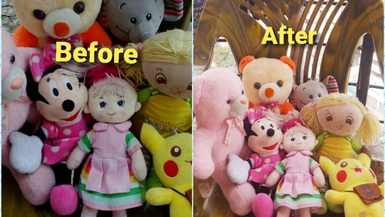 Easy way to clean soft toys without using washing machine, how to wash soft toys