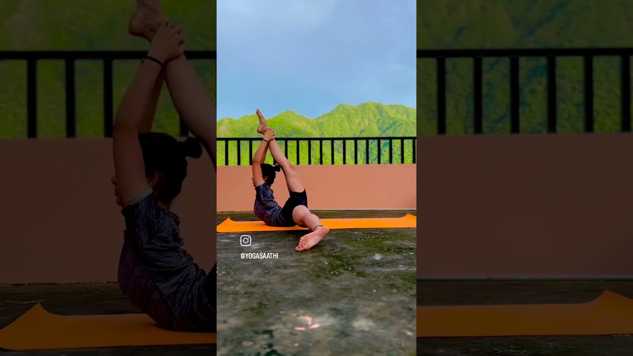 Purna Dhanurasana Variation/Bow Pose/Advanced Backbending Asana/- Yoga Saathi Video