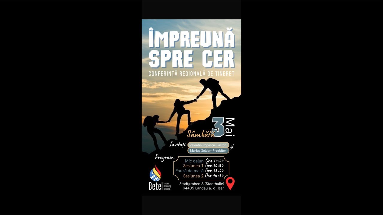 Conferința de tineret regională- Împreună spre cer sesiunea a doua
