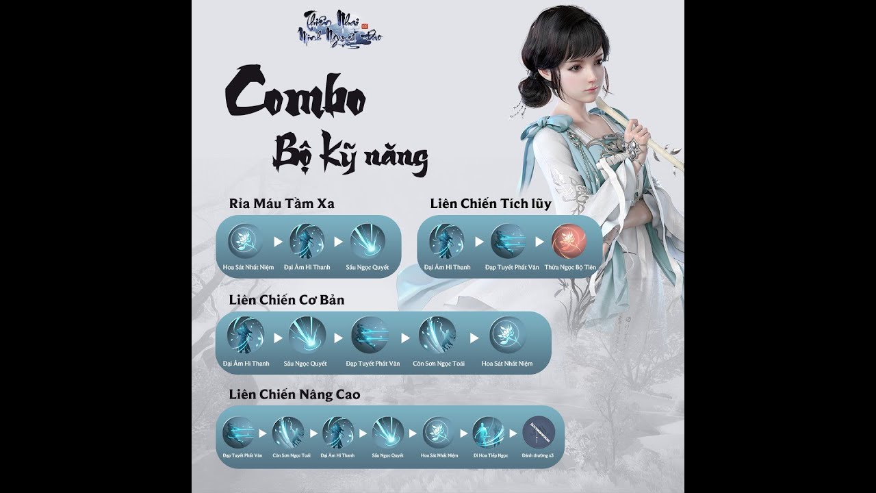 Hướng Dẫn Trick & Combo Nâng Cao Di Hoa - Thiên Nhai Minh Nguyệt Đao - #Yihua #Dihoa #tnmnđ