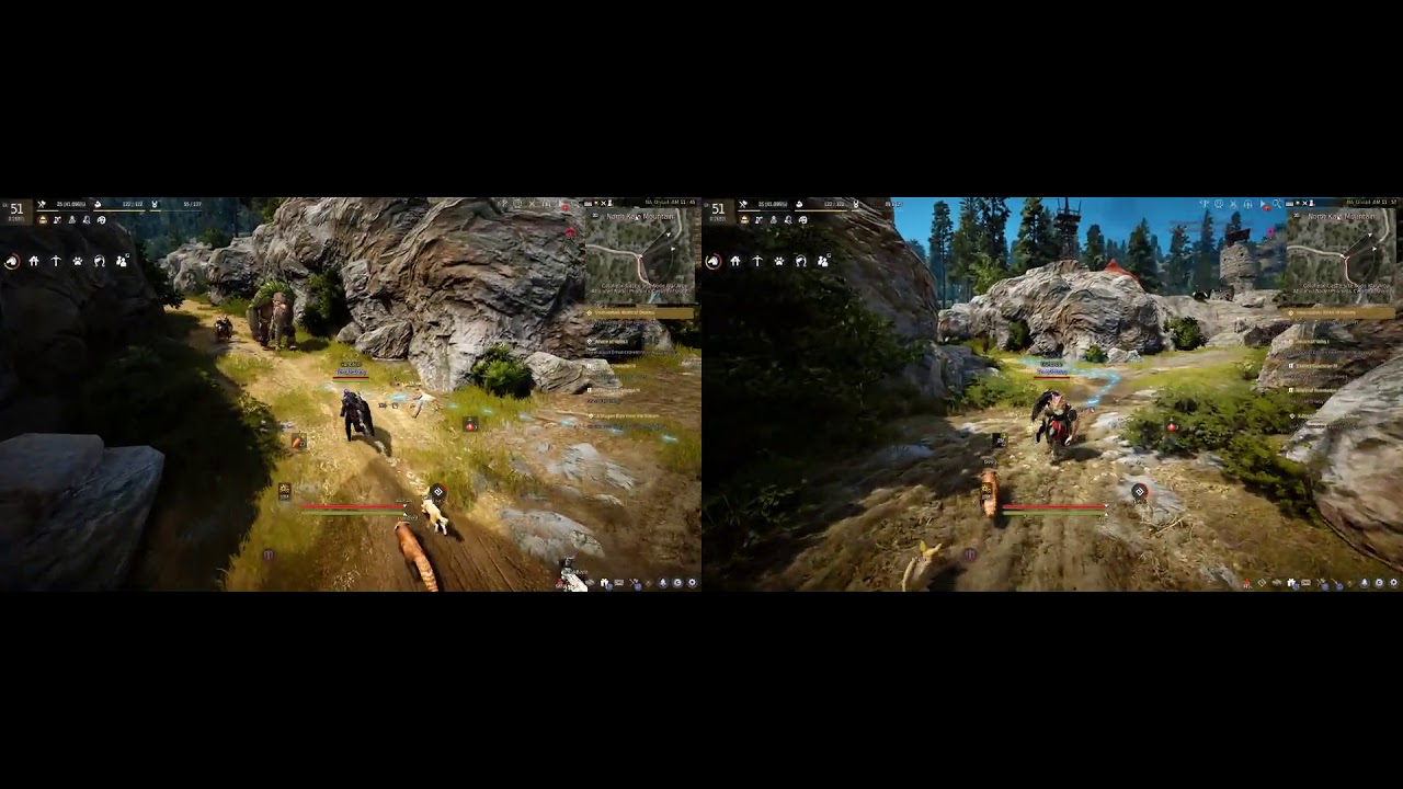 OBS x264 Medium and Fast Side by Side