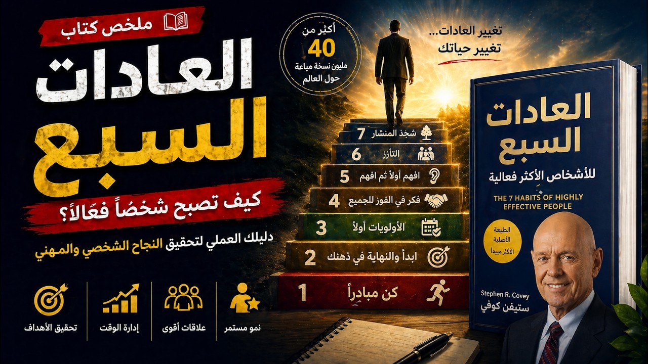 الدستور الشامل لتحقيق الفعالية الشخصية والمهنية وتغيير شخصيتك من الداخل للخارج.