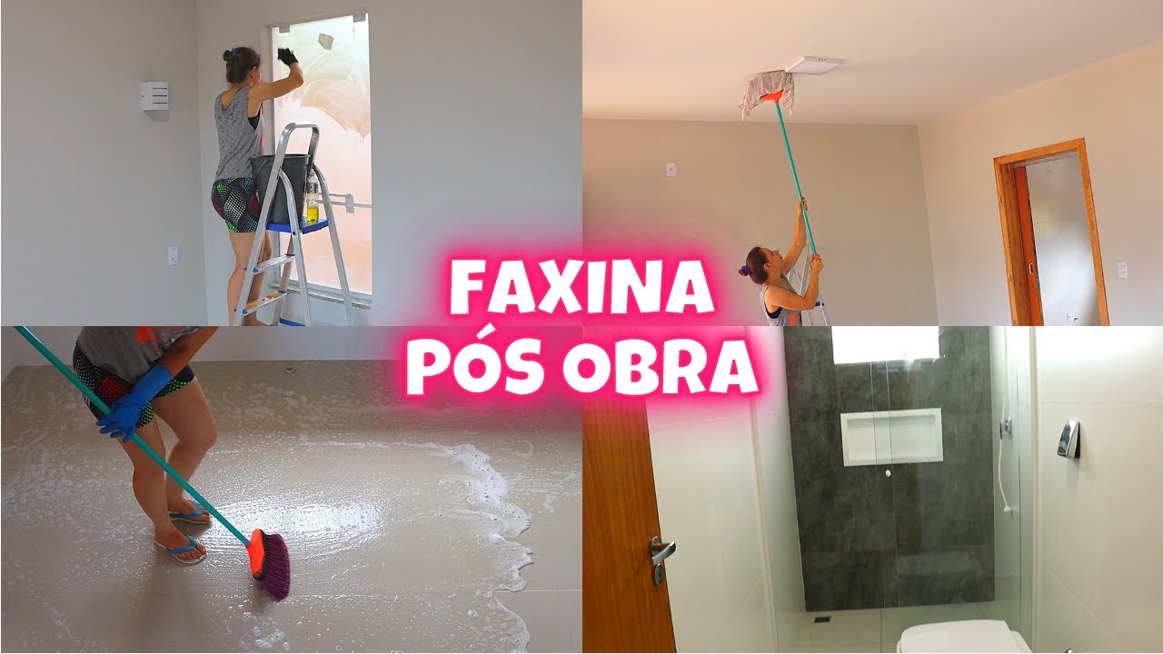 FAXINA PÓS OBRA NA CASA NOVA - NÃO IMAGINAVA QUE CANSARIA TANTO 😱