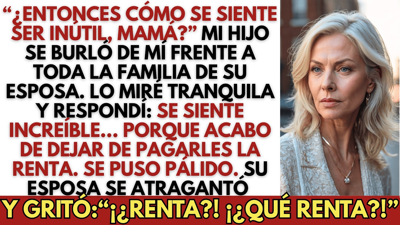 Mi hijo se burló de mí frente a su esposa… y entonces revelé el secreto que lo dejó pálido.