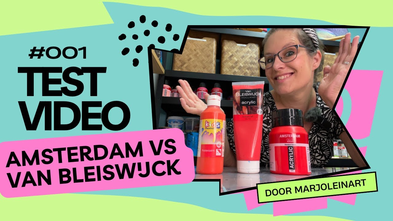 TEST#001 #fluidart Amsterdam vs van Bleiswijck en EXTRA test Plakkaatverf 🤣