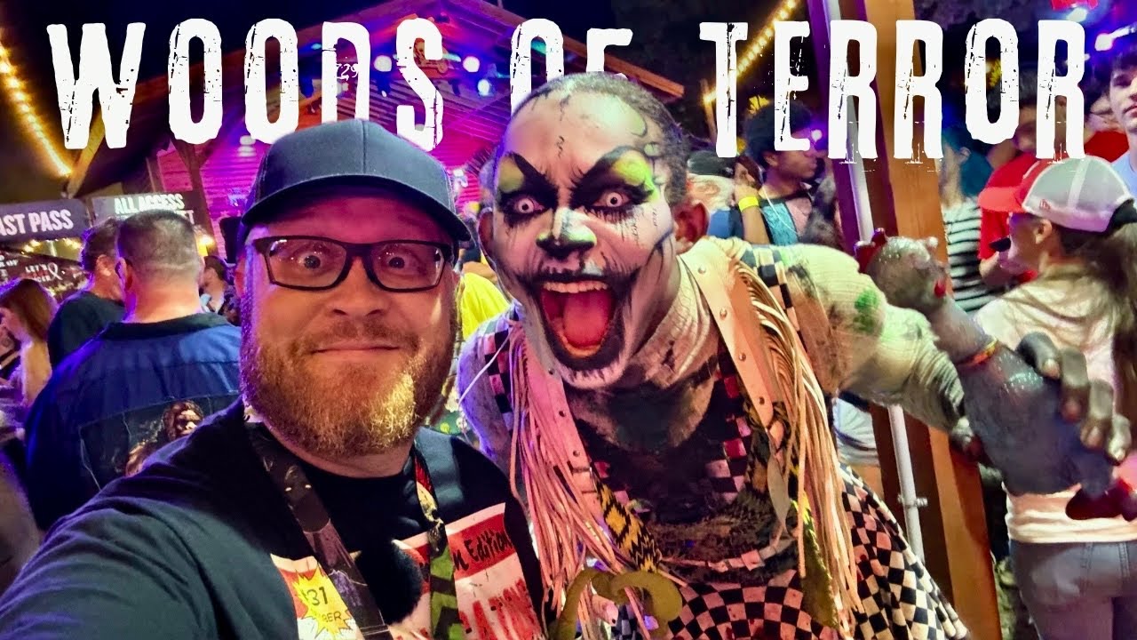 Woods of Terror 2025 FULL Experience 👻 Lights-On Tour + Crazy Night Show! (First Haunt of 2025!)