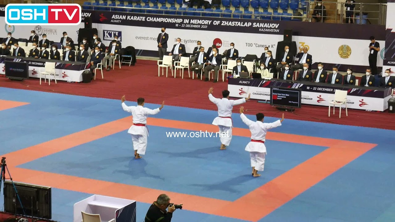 Male Team Kata Albiadi, Andi Dasril & Andi Tomi - PAPUREN - AKF Championship 2021 Almaty Kazakhstan