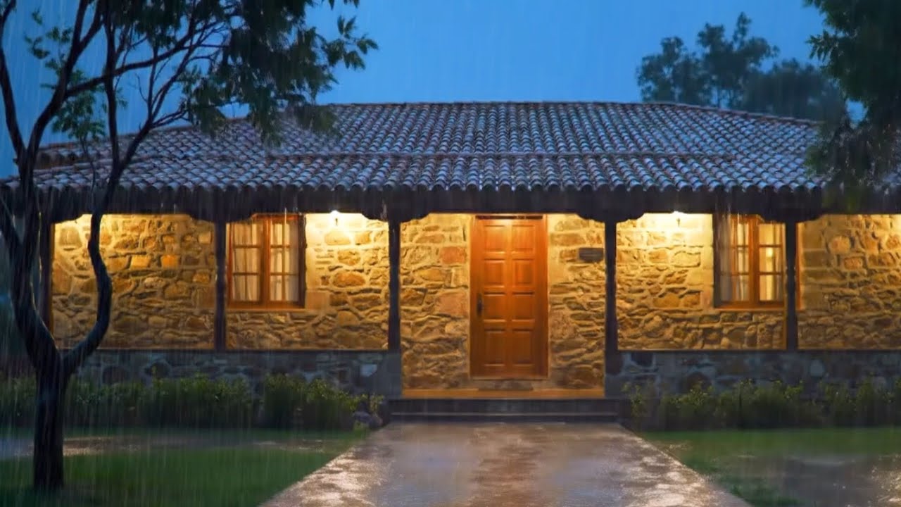 Peaceful Night Rain in a Deep Forest Landscape | Continuous Natural Rainfall Soundscape for Sleeping