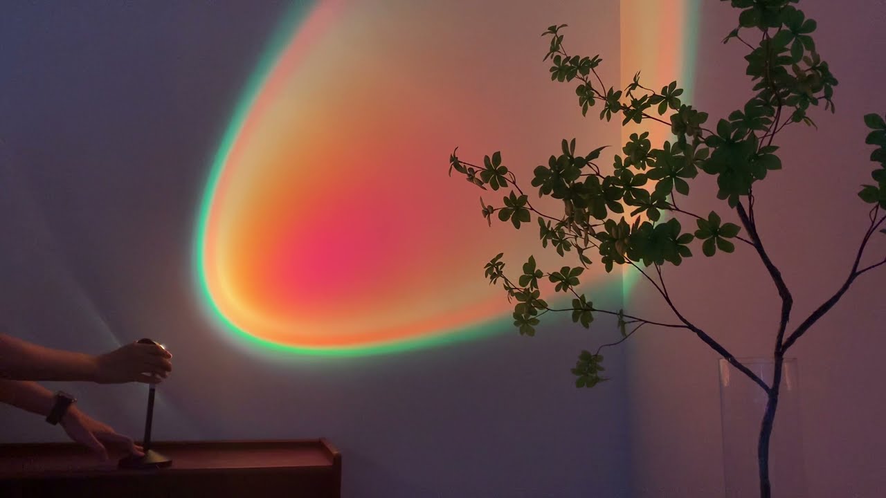 RGB Sunset Table Lamp, Creative art decor