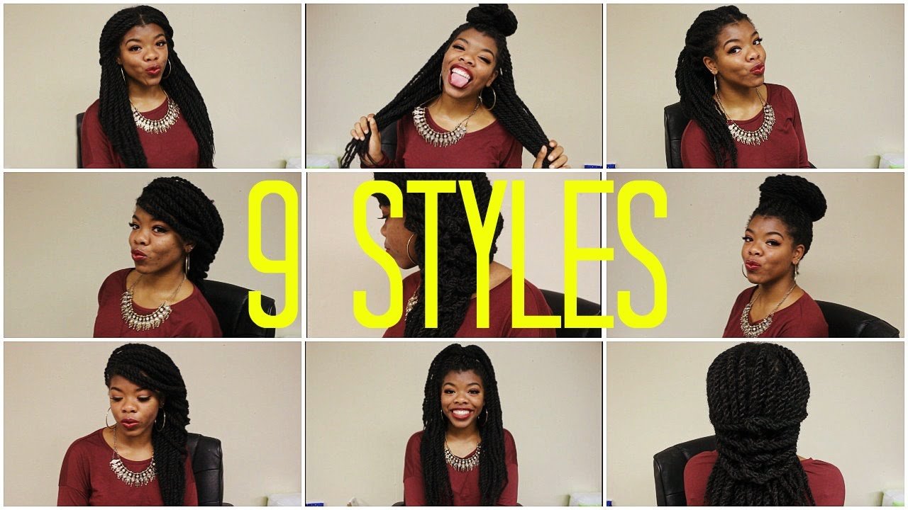 9 Ways to Style Your Marley/Havana Twists, Box Braids and Faux Locs | Natural Hair