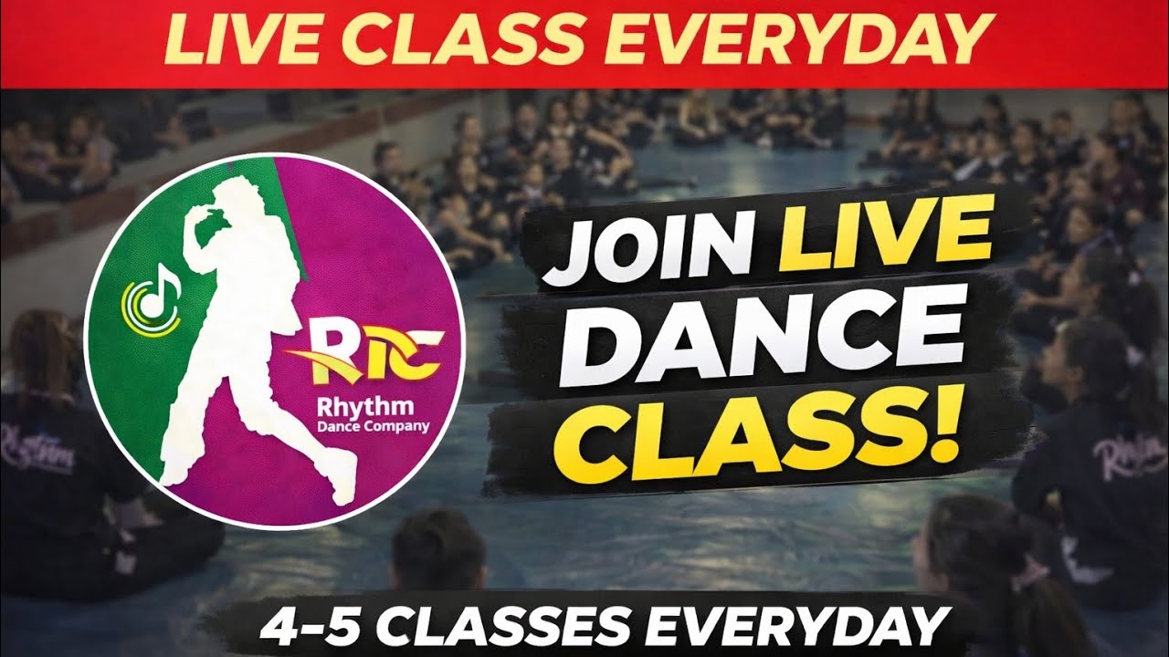 RDC Rhythm Dance Company LIVE | Daily Dance Training Class | Beginner to Advanced | 4 PM – 5 PM