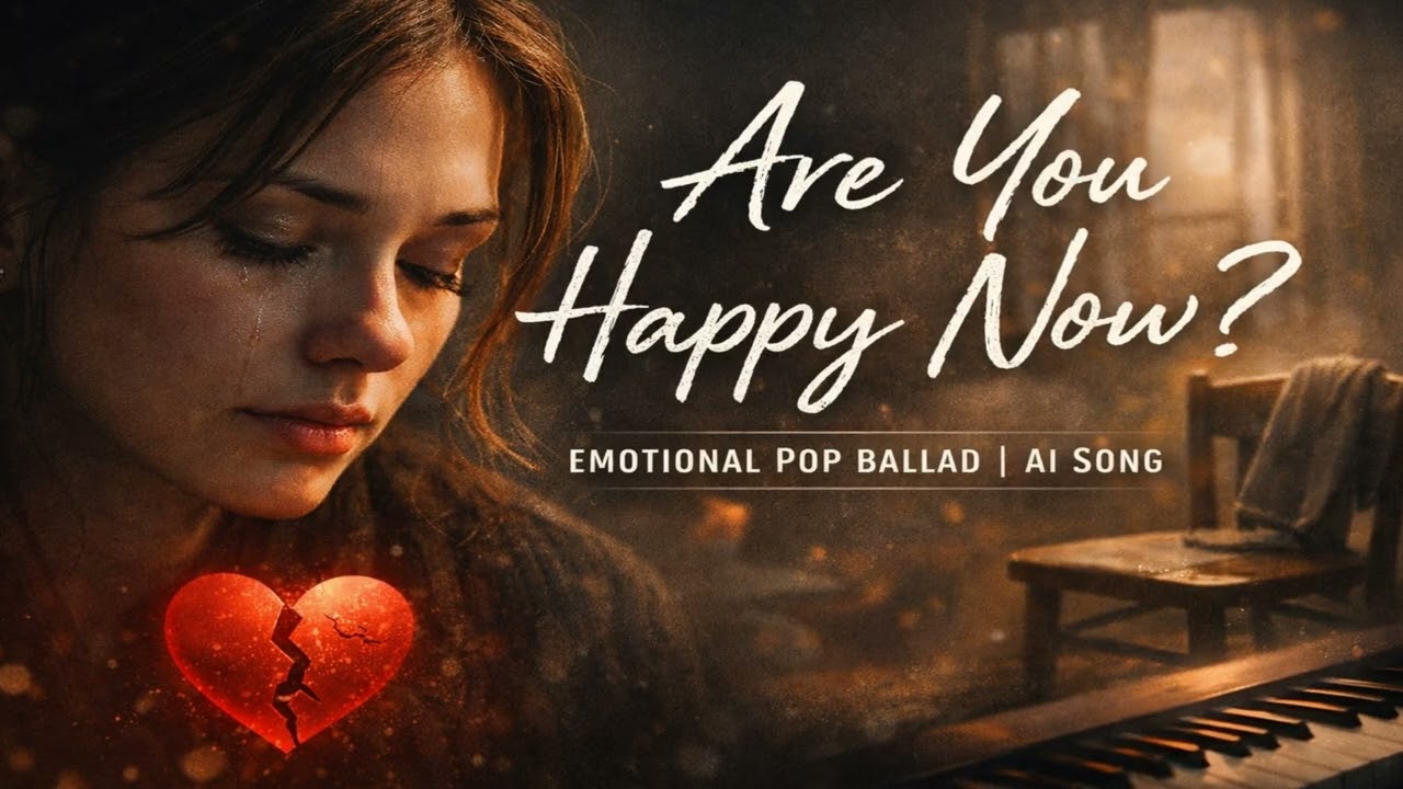 Are You Happy Now? - Emotional Pop Ballad | AI-Generated Heartbreak Song with Intimate Female Vocals