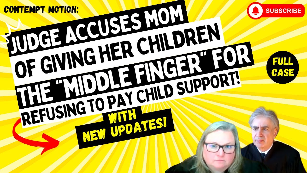 Judge Accuses Mom Of Giving Her Children The “Middle Finger” For Refusing To Pay Her Child Support!