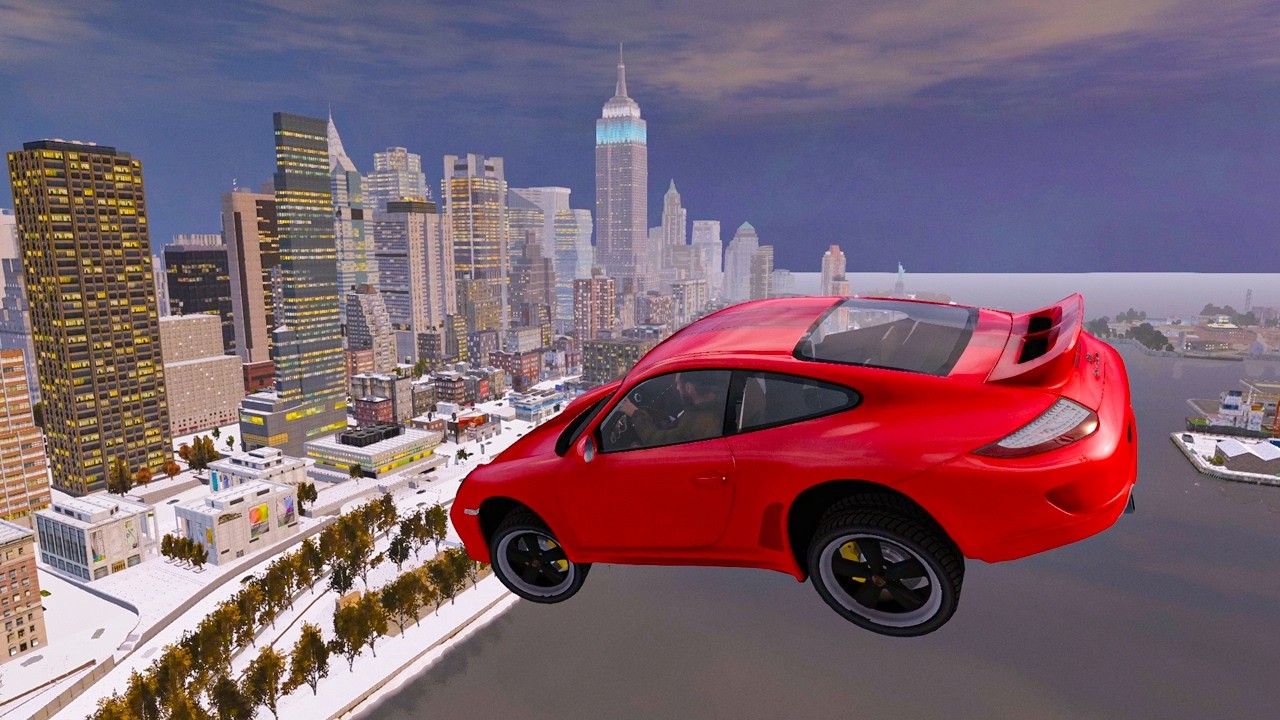 GTA 4 WINTER CRASH TESTING REAL CARS 273