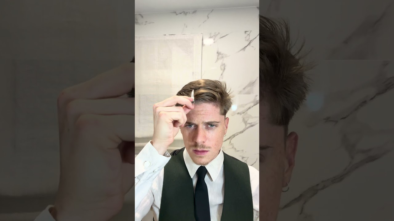 TOMMY SHELBY Hairstyle 👔#menshairstyle #oldmoney #hairstyle #tommyshelby