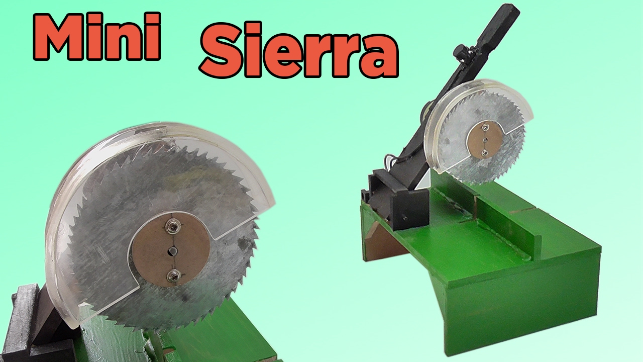 C&oacute;mo Hacer una Mini Sierra de Mesa Casera (Muy f&aacute;cil de hacer)