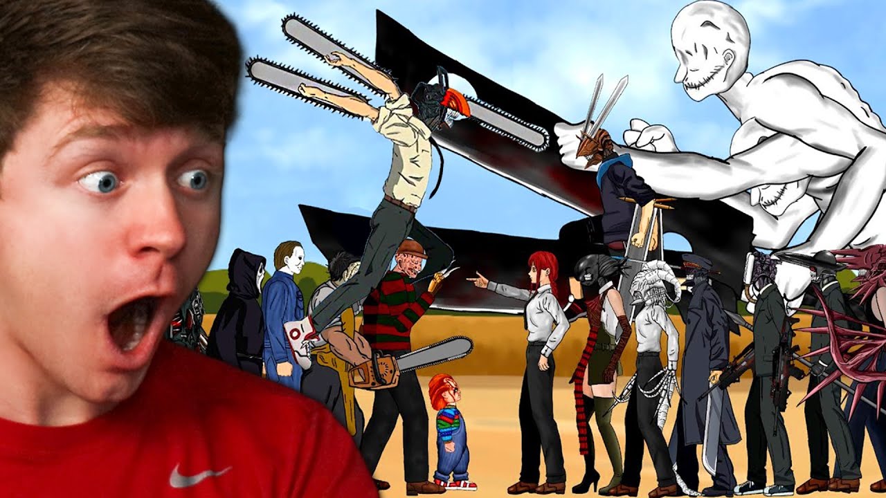 Reacting to CHAINSAW MAN BATTLES! (Crazy)