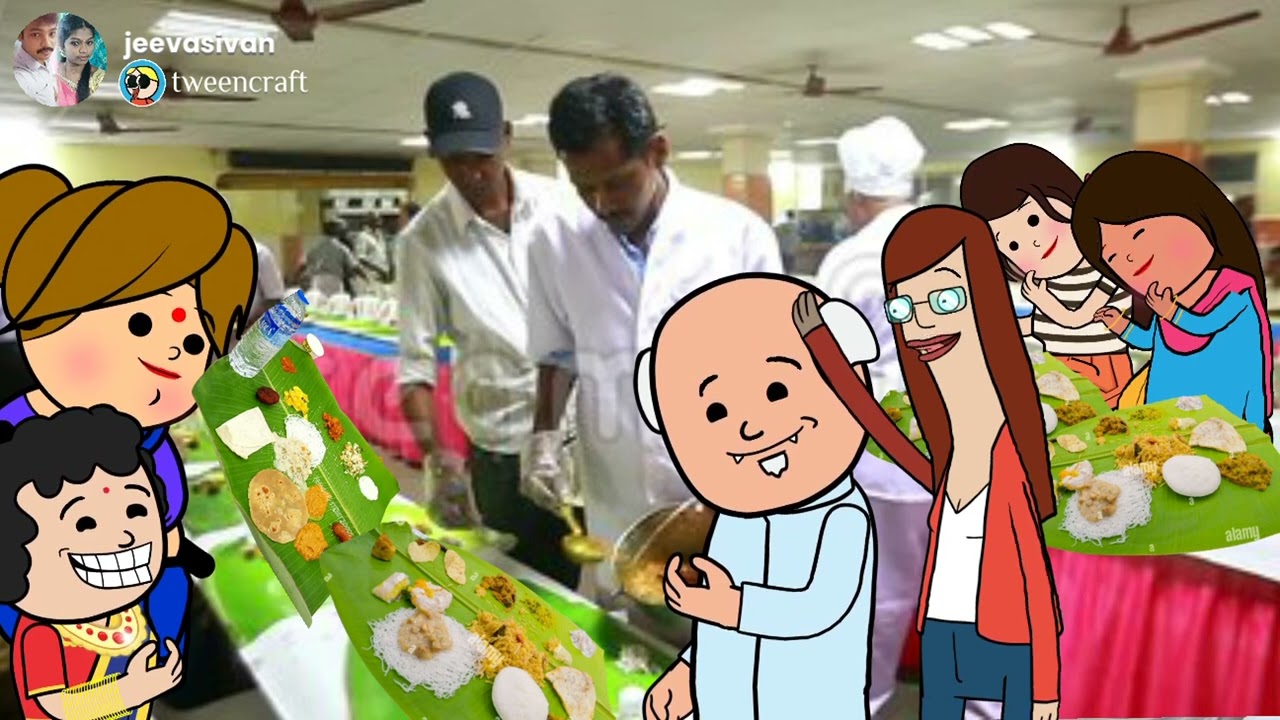 part-549 சடங்கு வீட்டில் சாப்பிட்டு மாட்டி கொண்ட கும்பல்|funoverload |pommapadam|cartoon|@jeevasivan