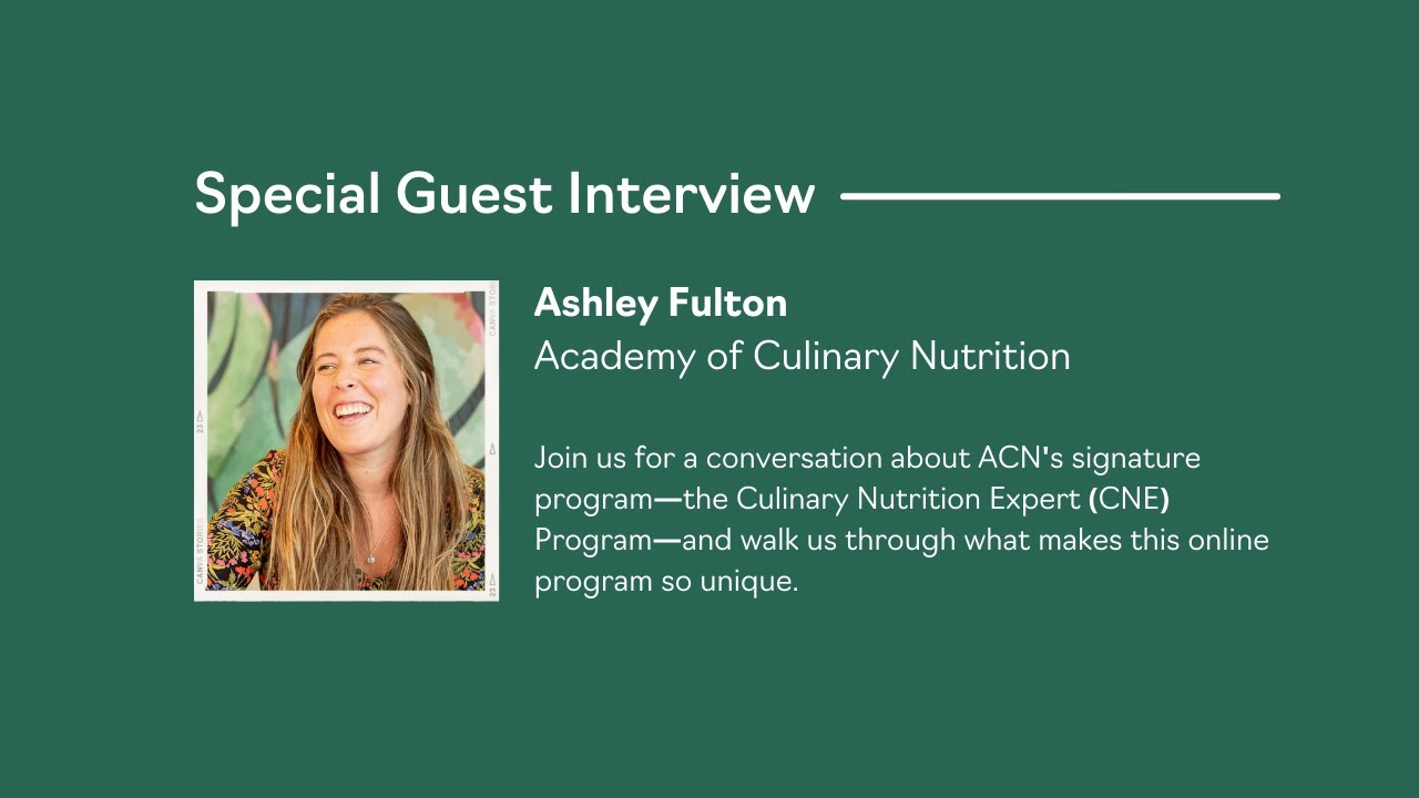 About the Culinary Nutrition Expert Program