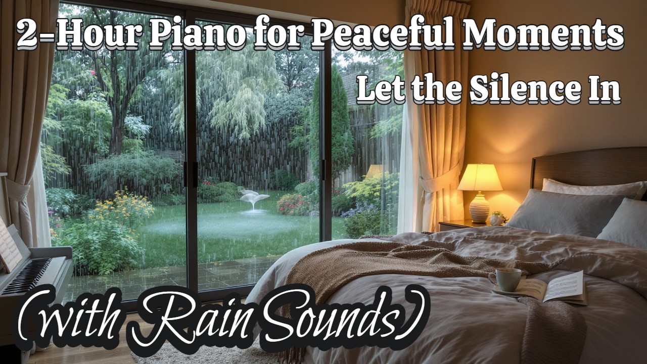 Relaxing Piano (34) (with Rain Sounds) 2-Hour Piano for Peaceful Moments: Let the Silence In
