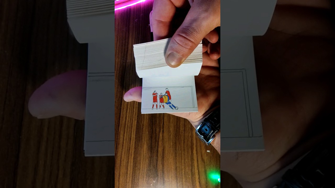 Flipbook Ronaldo's free kick in al Nasr #ronaldo #flipbook