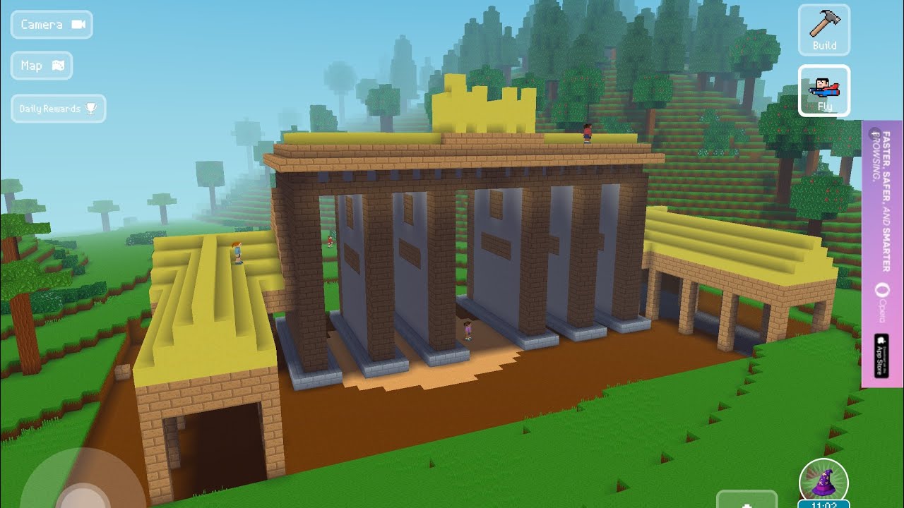 Block craft 3D building simulator Brandenburg gate