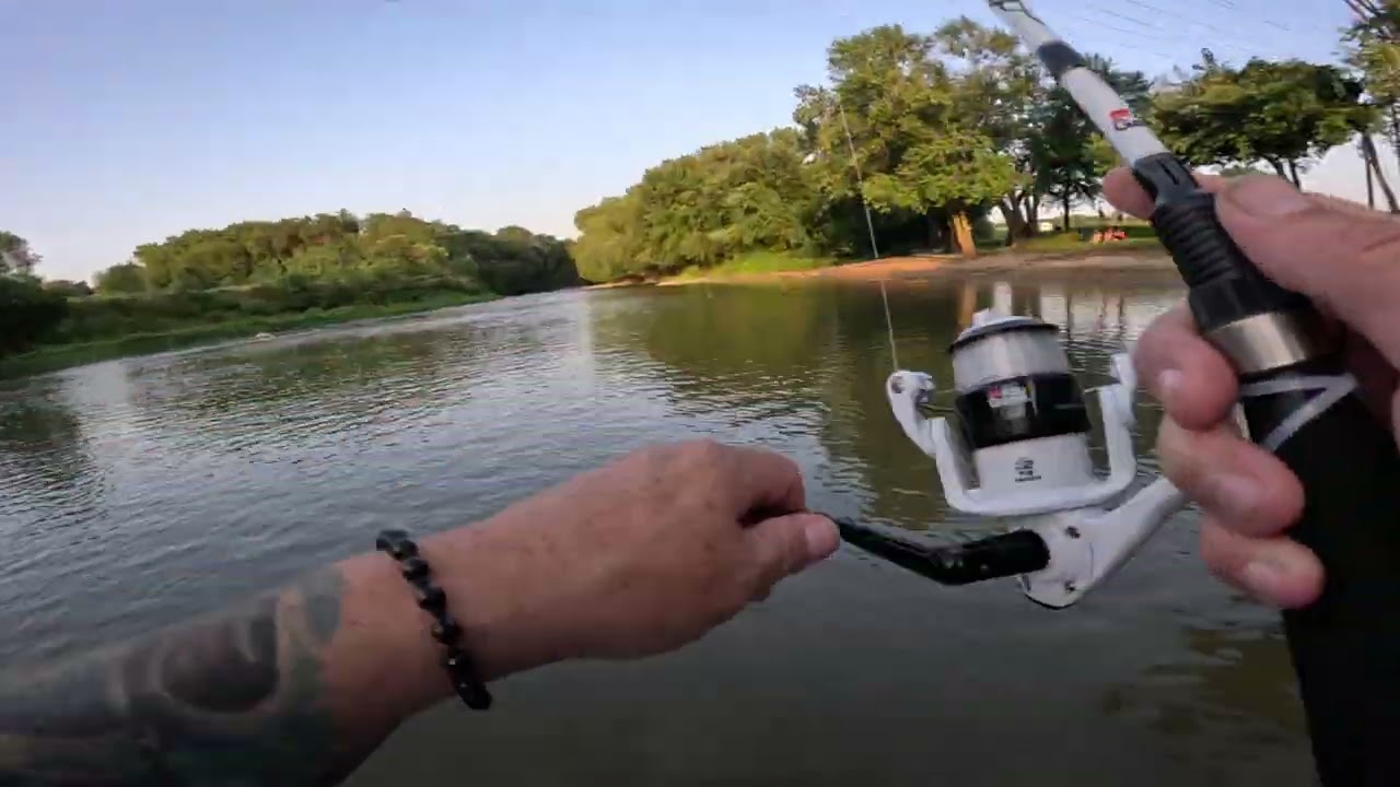 Fishing on a river near Ottawa IL