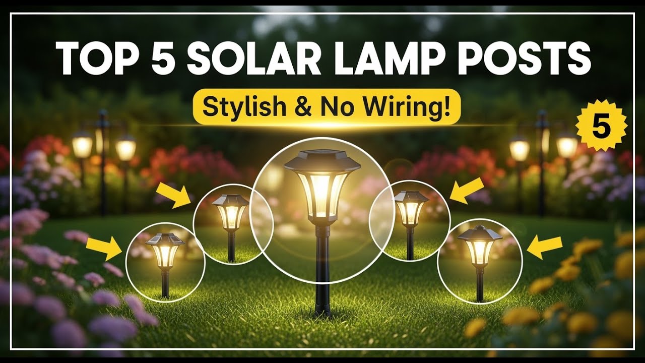 TOP 5 Best Solar Lamp Posts 2026 | A Bright and Stylish Light for Your Yard