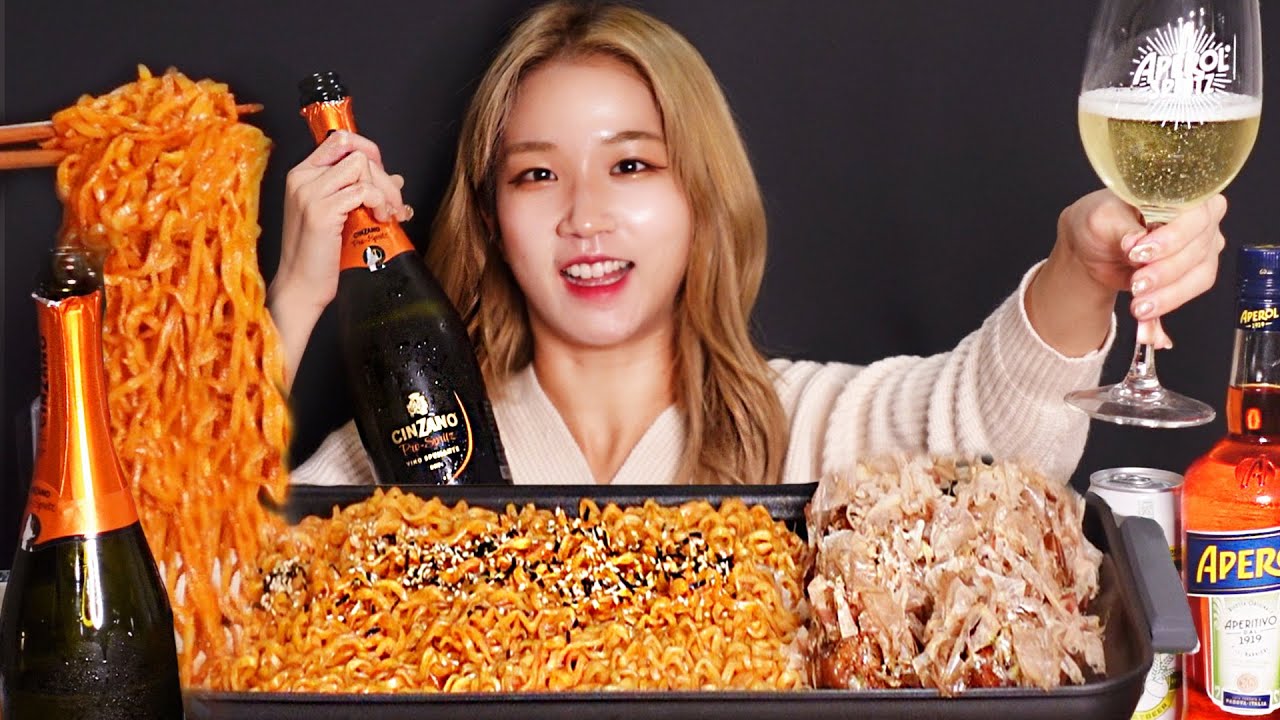 1년만에 찍는 술 ASMR! | 제히와 알코올 ASMR(feat.불닭볶음면, 타코야끼, 청어알젓두부쌈,먹태)