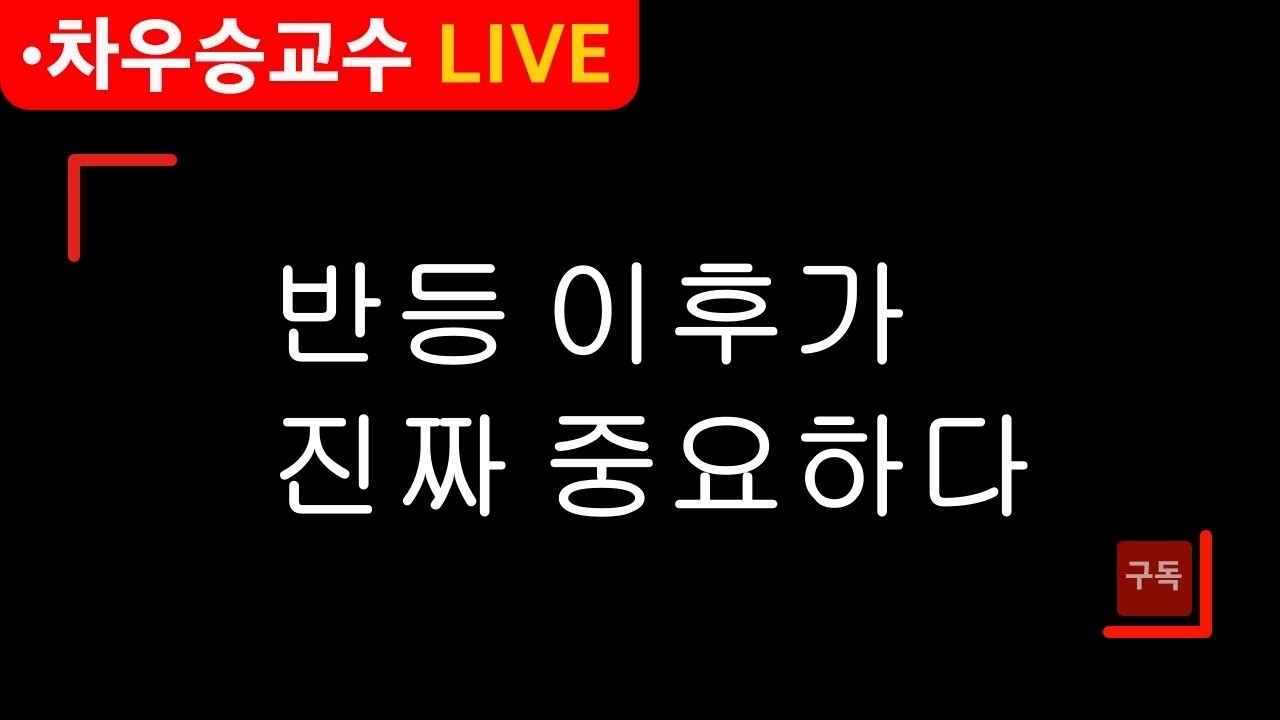 [차우승교수] 반등 이후가 진짜 중요하다  #삼성전자 #로봇관련주 #ai관련주 #코스닥