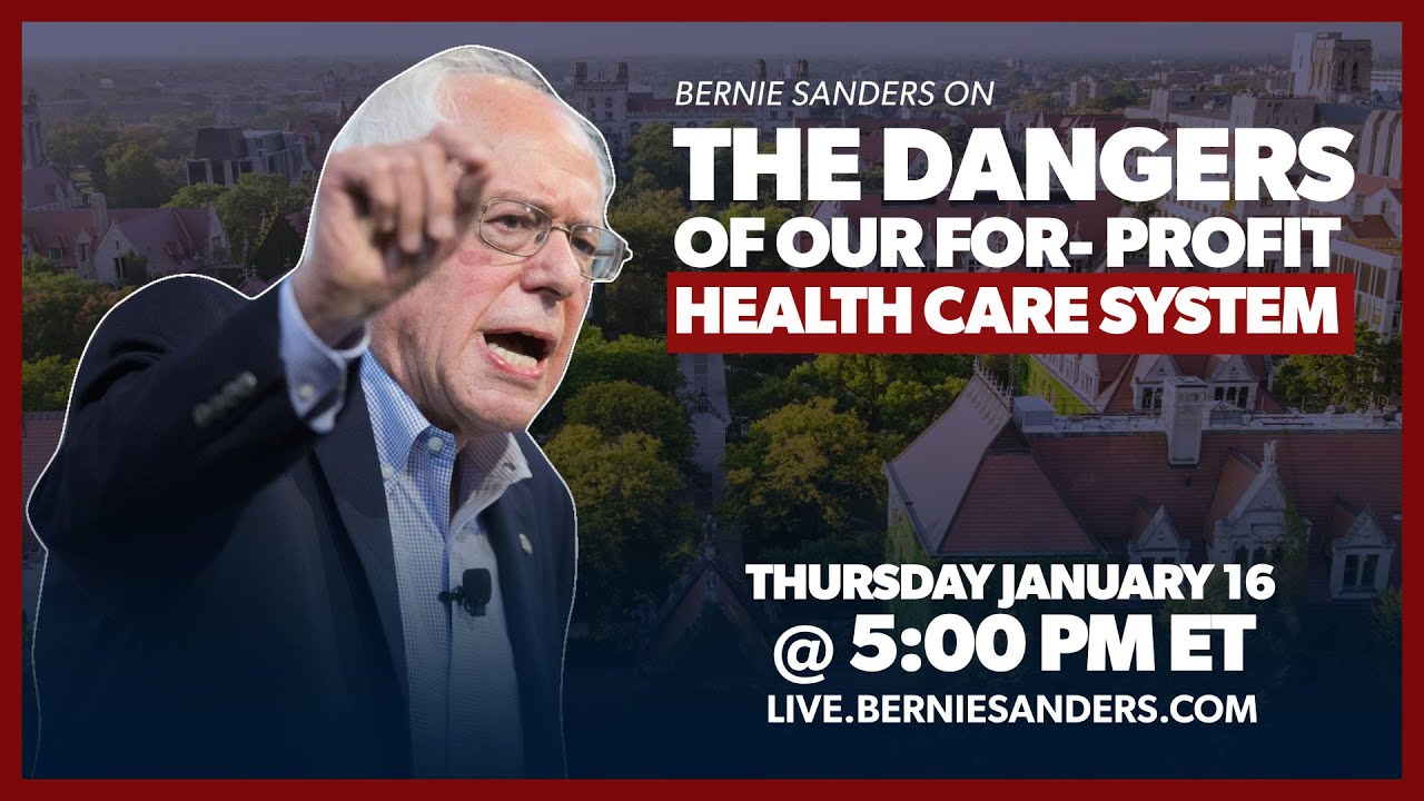 LIVE: Bernie Sanders on the Dangers of Our For-Profit Health Care System